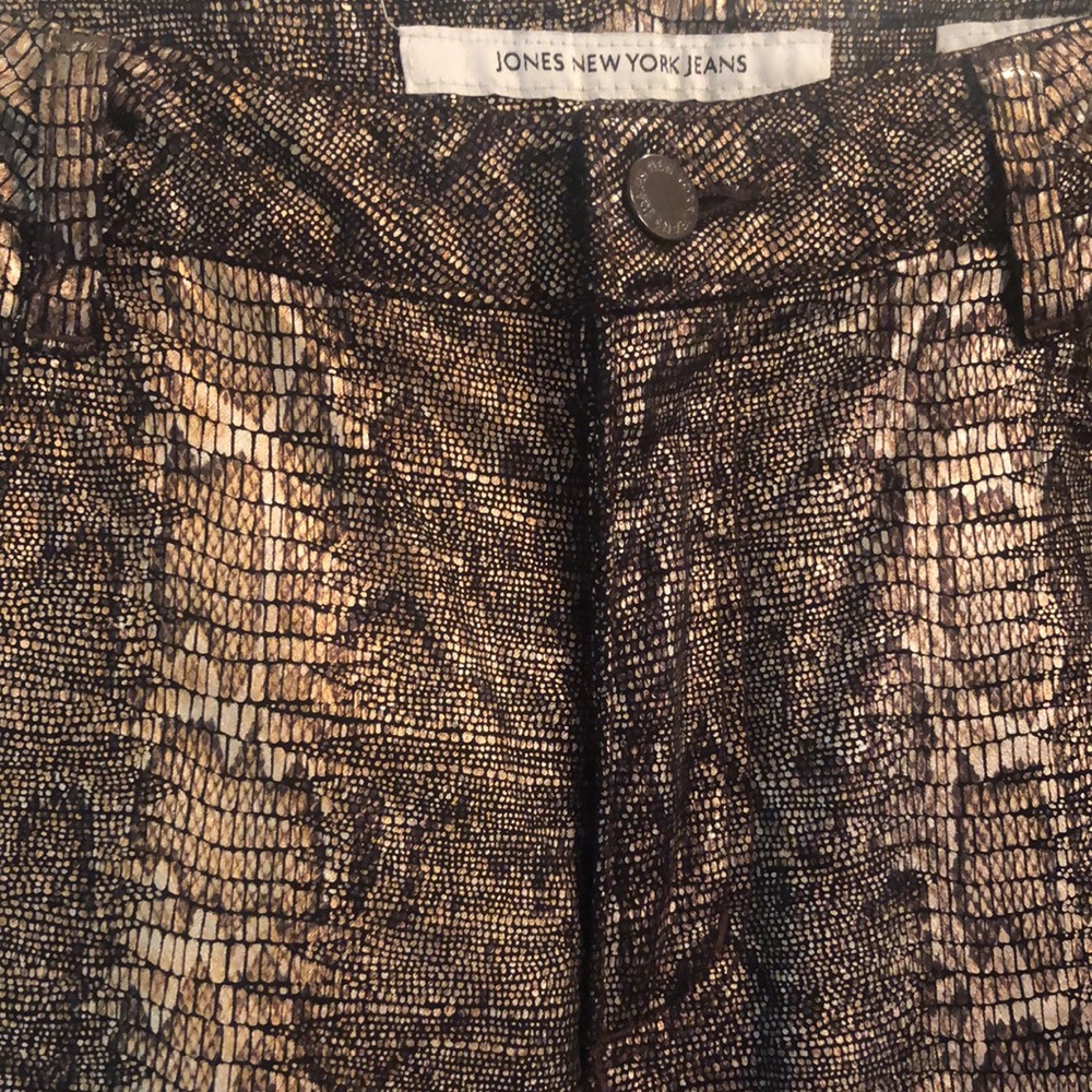 Metallic Snake-Print Pants - Picture 2 of 5